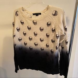 Skull Cashmere Ombré Skull Sweater